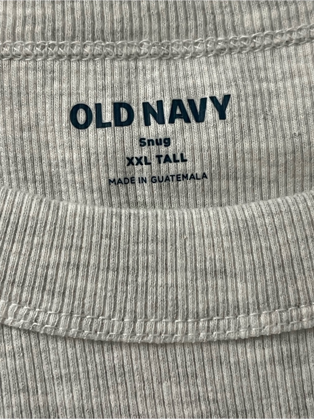 Old Navy Snug Rib-Knit Crop Tank Top- Light Gray Heather- XXL TALL - Picture 8 of 10